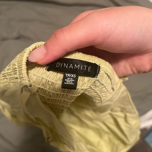 dynamite greenish yellow top - Picture 3 of 3